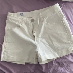 White jean shorts!